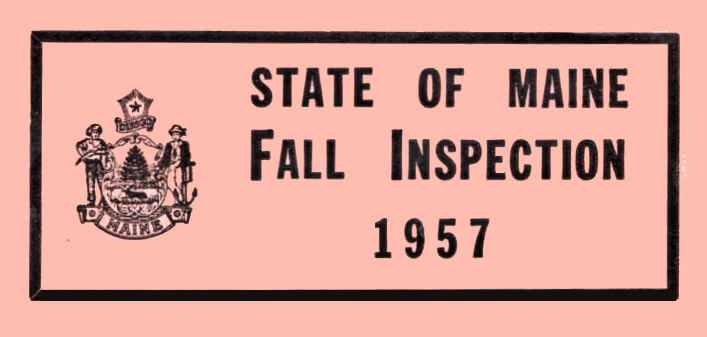 (image for) 1957 Maine Fall Inspection